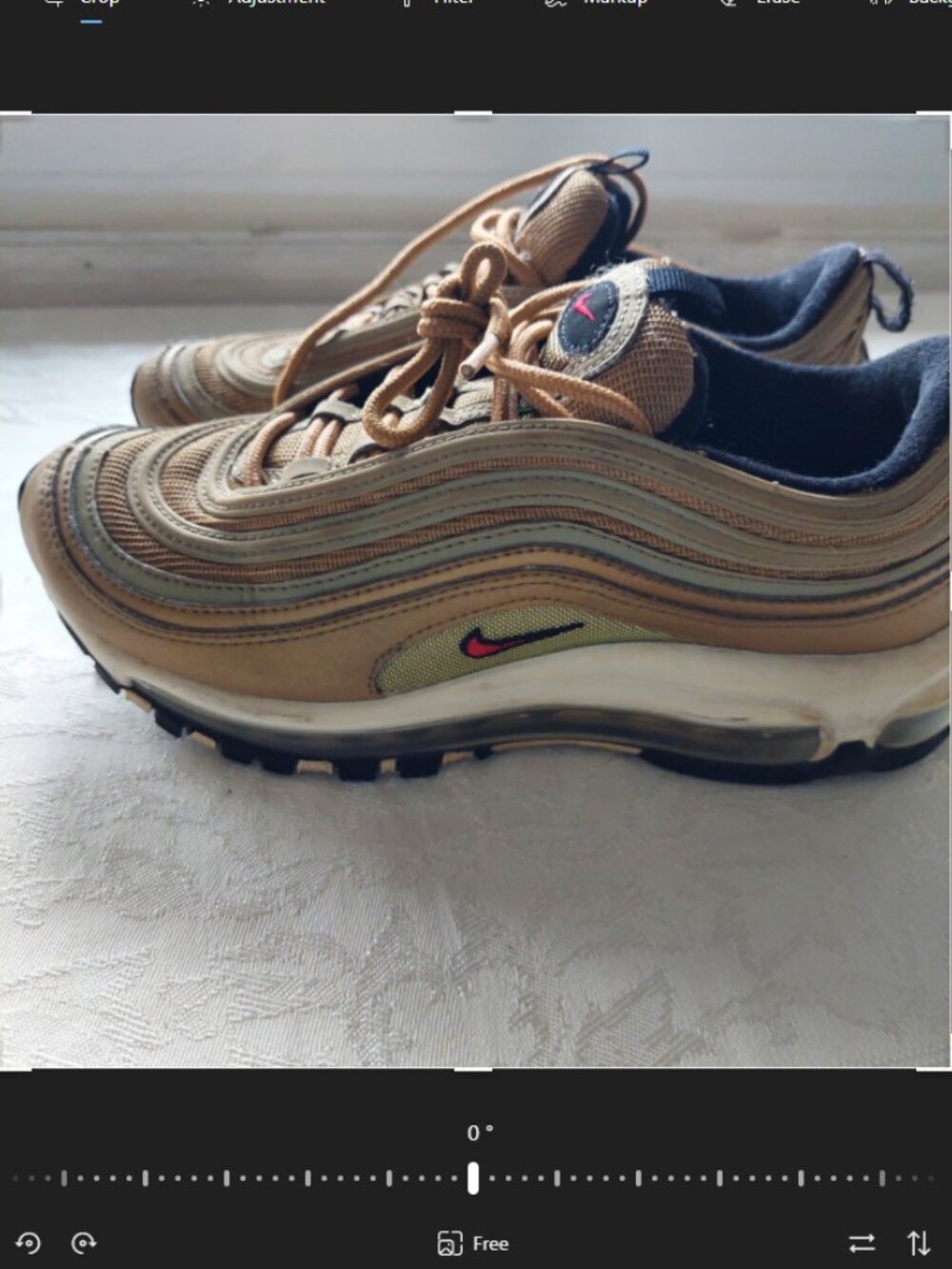 Nike Women's Size 7.5 Air Max 97 OG QS Metallic Gold 2017